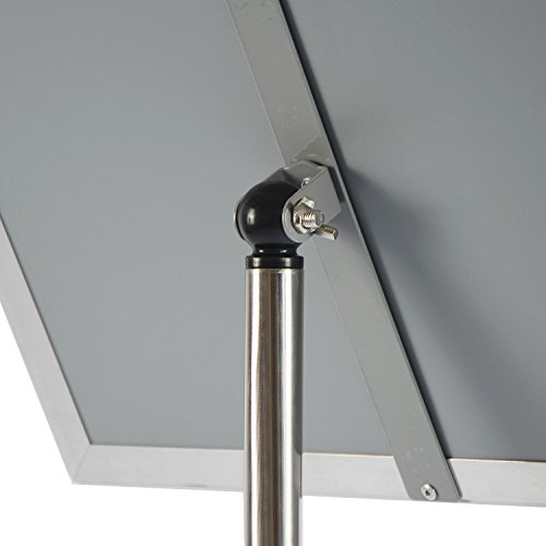 T-SIGN Adjustable Heavy Duty Pedestal Poster Stand, Square Steel Base 11 x 8.5 Inch Aluminum Snap Open Frame Vertical and Horizontal Displayed, Silver by T-SIGN - Image 8