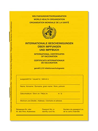 Welsberg 1 libro de vacunación carné de vacunación – certificado internacional de vacunación para bebés, niños, adolescentes, adultos con página extra Covid-19 – Edición 2021
