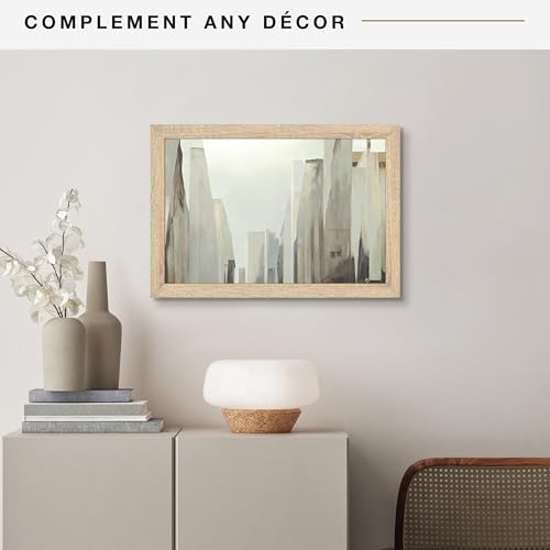 MCS Studio Gallery 12x18 Picture Frame Natural Woodgrain, Rectangle Photo Frame for Photos, Posters & Art Prints (1-Pack)