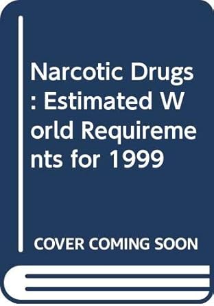 Narcotic Drugs: Estimated World Requirements for 1999
