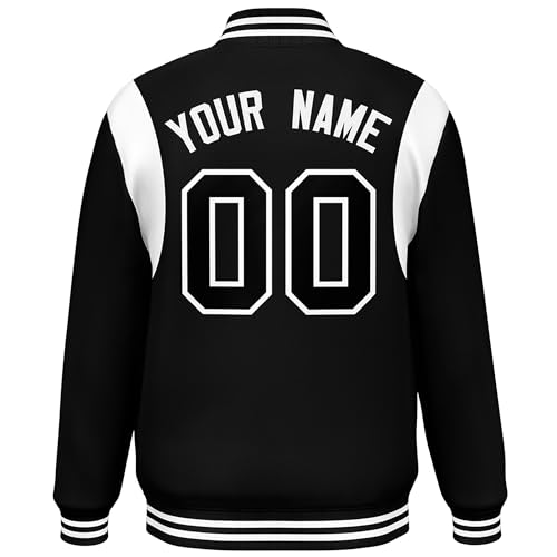 Custom Varsity Jacket Casual Letterman Baseball Bomber Jacket Personalized Name Number for Men Women Kids2