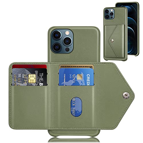 Étui portefeuille iPhone 13 Pro Max XcaseBar vert d'eau pour voyager léger au quotidien
