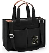 ZORFIN Canvas Tote Bag for Women: Work Laptop Bags for Women - Crossbody Tote Bag Large Purses wi...