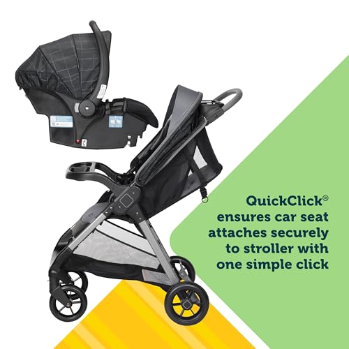 Safety 1st Smooth Ride QCM Travel System, Fast, 1-Hand Lift to fold, High Street - image 2
