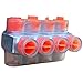 Morris 97336 Multi-Cable Insulated Dual Entry Connector Type with 6 Ports and 2-14 Wire Range, Clear