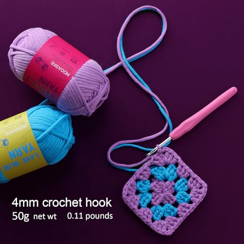 Mooaske GZMX-001 3 Pack Crochet Yarn With Crochet Hook thumb #3