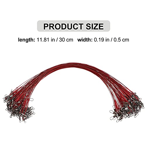 Fishing Wire Leaders con Pin 100 Pzs Repuesto para Equipos de Pesca miniatura 4