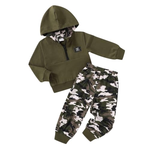 Image of YOUNGER STAR Toddler Baby Boy Girl Clothes Fall Winter Outfits Long Sleeve Hoodie Sweatshirt Sweat Pants Cotton Sweatsuits