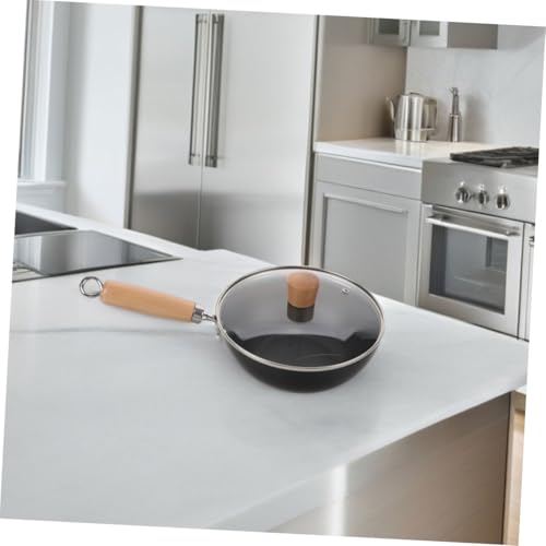 Wok de hierro fundido LABRIMP con tapa para cocción tradicional miniatura 5