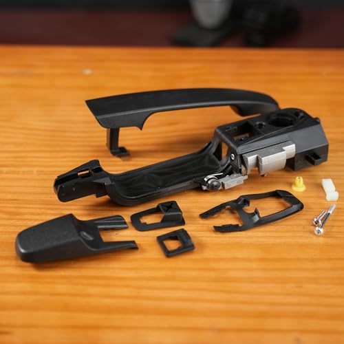 Rldym Exterior Door Handle Kit, Front Right Passenger Side 8S4Z-5422404-AA Fit for Ford Focus 2008 2009 2010 2011, Cap w/o Keyhole 8S4Z-5422088-AA, Bracket 8S4Z-5426684-B by Rldym - Image 2
