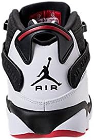 Jordan Mens 6 Rings 322992 012 Black/White/Gym Red - Size 8.5 | Image 4