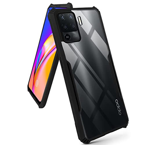 Image of Jkobi Hard PC Crystal Bumper Shockproof Back Cover Case for Oppo Reno5 Lite | Reno 5 Lite with Camera Protection (Matte Black)