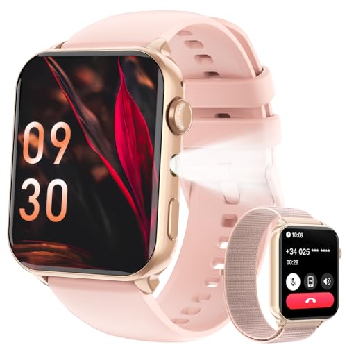 Smart Watch For Women Men ,1.91" HD Screen Fitness Watch With LED Flashlight,100+ Sport Modes Fitness Tracker, Womens Watch Heart Rate/Sleep/Menstrual, IP68 Waterproof, Women Watch For Android/IOS
