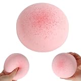 Ser Wolno Wznosząca Zabawka Squishy, 10x6cm Miękki Lepki Chleb Ściskana Sensoryczna Zabawka Fidget Realistyczne Jedzenie Squishies Dekoracja Biurka & Prezent Imprezowy (Różowy)
