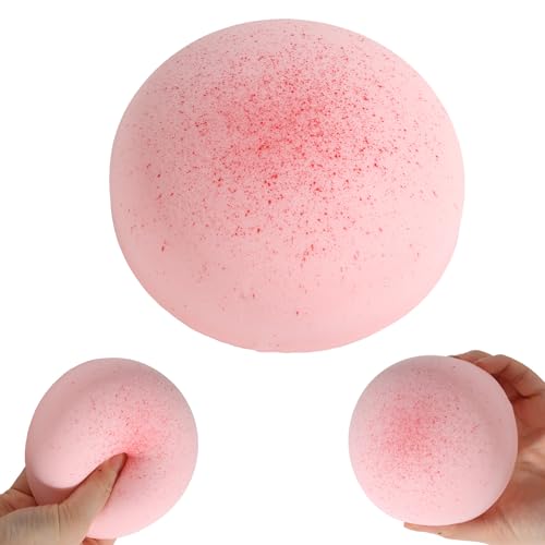 Ser Wolno Wznosząca Zabawka Squishy, 10x6cm Miękki Lepki Chleb Ściskana Sensoryczna Zabawka Fidget Realistyczne Jedzenie Squishies Dekoracja Biurka & Prezent Imprezowy (Różowy)