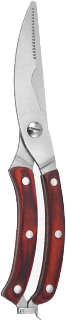 KICHOUSE Practical Chicken Bone Scissors Stainless Steel Kitchen Shears Fish Scissors Easy to Clean