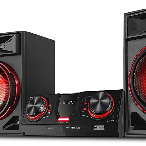 Mini System, PHS1900BT, Conexão Bluetooth e USB, 1900W RMS, Bivolt, Philco