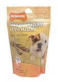 Nylabone Rawhide Bacon Flavored Roll Puppy Dog Treat Bone ,12 Rolls (7.4 oz )