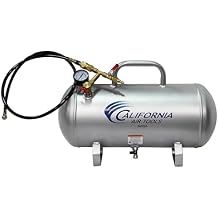 California Air Tools CAT-AUX05A Lightweight Portable Aluminum Air Tank, 5 Gallon, Silver