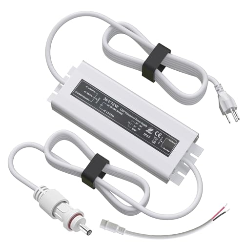 36V Waterproof Power Adapter for Govee Permanent Outdoor Lights - Compatible with H705D H705E H705F H706A H706B H706C Models (White) Reliable Replacement Charging Cable