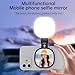 TwhqxjCN Magnetic Selfie Light, Compatible with All Phones, 3 Colors Lighting (2900-7000K), 1.8in. Telescoping Arm, Type C Charging, for Selfies Makeup Photography Calls Video Conference (Black)