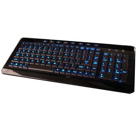Anyware Computers Full Size Multimedia Usb Lighted Keyboard W/ Backlit Blue Leds #TOP1