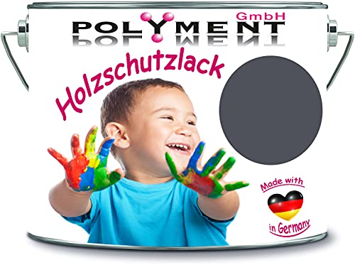 5 Liter Holzschutzlack Holzlack Holzlasur wetterbeständiger Langzeitschutz Wetterschutzfarbe Holzschutzfarbe (RAL 7015 Schiefergrau)