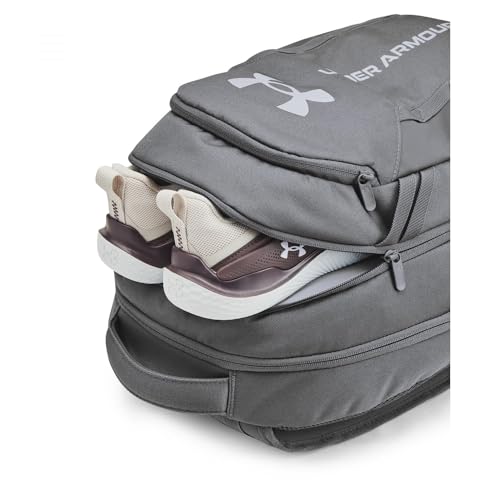 Under Armour Sac à dos unisexe UA Hustle 6.0, Castlerock/Acier, One Size, Sac à dos