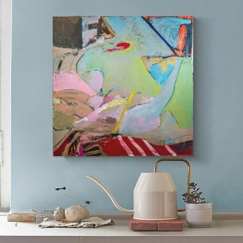 Impression sur toile Bernice Bing tableau abstrait moderne bureau sans cadre - 2