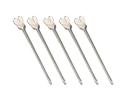 OdontoMed2011 5 Pieces Grooved Director & Tongue Tie - Plain Point 4.5" ODM