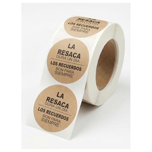 100 Etiquetas adhesivas kraft La resaca dura un día Los recuerdos son para siempre, Para tu celebración