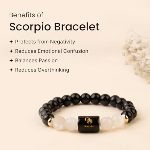 Image of Astrotalk Zodiac Bracelet with Raw Selenite Plate | Healing Crystals for Protection & Emotional Balance | Citrine & Tiger Eye | Bracelet for Man & Woman | Gift for Man & Woman