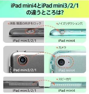 ESR Yippee Trifold Smart Case for iPad Mini, Lightweight Trifold Stand Case with Auto Sleep/Wake, Microfiber Lining, Hard Back Cover for iPad Mini 1/iPad Mini 2/iPad Mini 3 (Spring Light Pink)