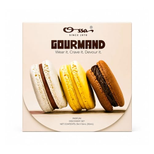 Image of OSSA Gourmand Parfum Miniature Set for Men & Women, 30ML (3 x 10ML) | Vanilla, Mango & Caramel Fragrances | Long Lasting Unisex Perfume Gift Set | Premium Travel Size Parfum Collection