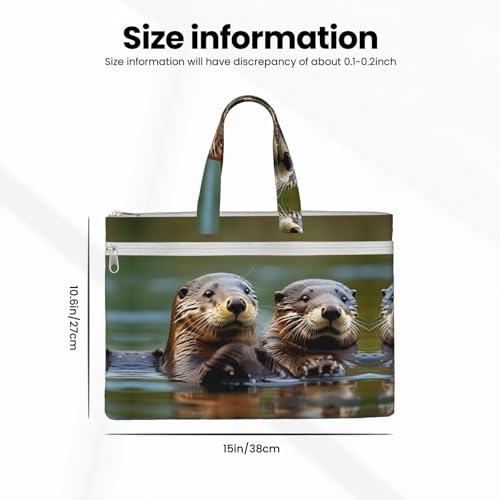 Otters Canvas Document Bag Briefcase For Professionals And Executives4