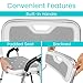 Vive Shower Chair For Elderly And Disabled - Folding Seat With Arms And Back - Foldable Bathroom Chairs For Sitting, Inside Shower - Portable For Travel - Fold Down, Collapsible, Compact & Comfortable