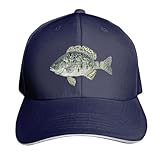 GeZiHo Crappie Fish Adjustable Navy Blue Baseball Cap - Lightweight, Breathable Dad Hat for Men & Women60