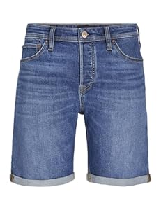 JACK&JONES Herren Jjirick Jjioriginal 360 Sn Shorts, Blue Denim/Pack:AM 365, XL