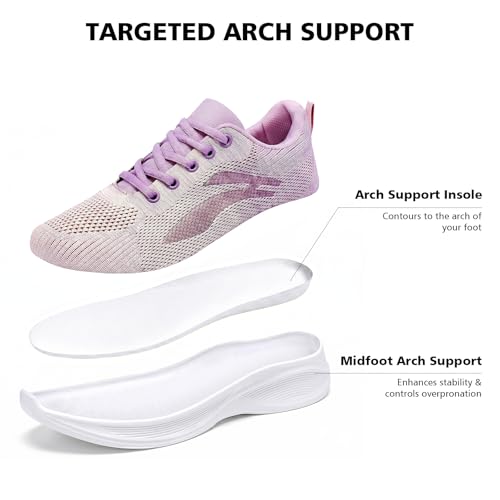 Image of Padgene Womens Sneakers Lightweight Tennis Walking Shoes Sports Running Shoes for Woman Mesh Breathable Gym Fashion Sneakers Athletic Comfortable Casual