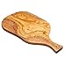 Erreke - Tagliere, Tagliere in Legno di Ulivo, Servire o Tritare, Tagliere da Cucina (54x28 cm con Manico)