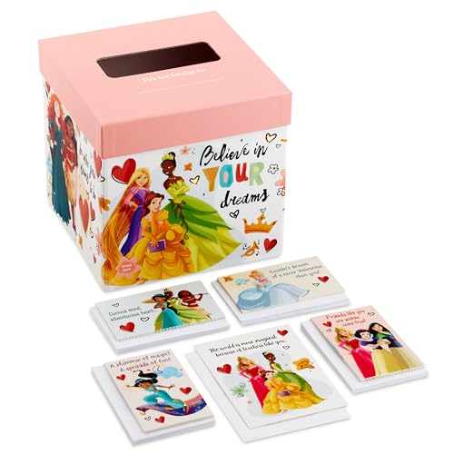 Hallmark Disney Princess Valentines Day Cards for Kids School Classroom Exchange and Mailbox with Light and Sound