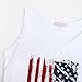 Bhome Maternity Tank Top Sleeveless Tshirts Pregnancy Tee 4th of July America Flag White M