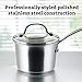 Farberware Millennium Stainless Steel Nonstick Cookware Set, 10-Piece Pot and Pan Set, Stainless Steel