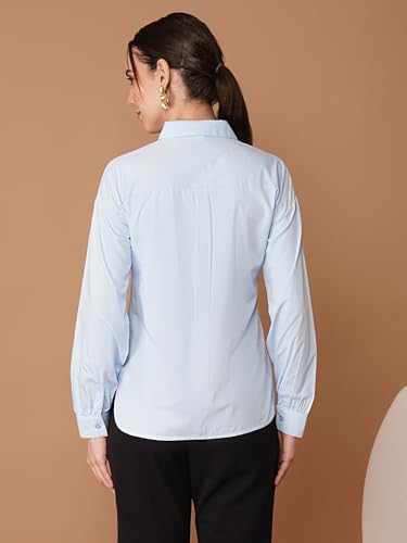 Image of OOMPH! Full Sleeve Stylish Western Drop Shoulder Shirts for Women Regular fit Shirts for Woman
