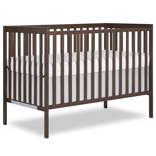 Image of Dream On Me Synergy 5-in-1 Convertible Full Size Baby Crib, Smokey Oak