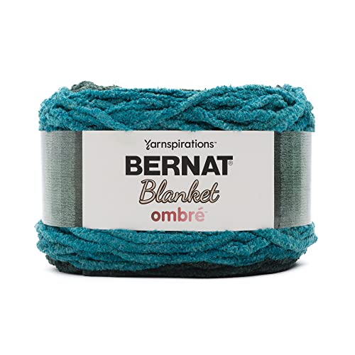 Image of Bernat Blanket Ombre Ocean Teal Ombre Yarn of 300g /10.5oz - Polyester - 6 Super Bulky - 220 Yards - Knitting /Crochet (Pack of 24)