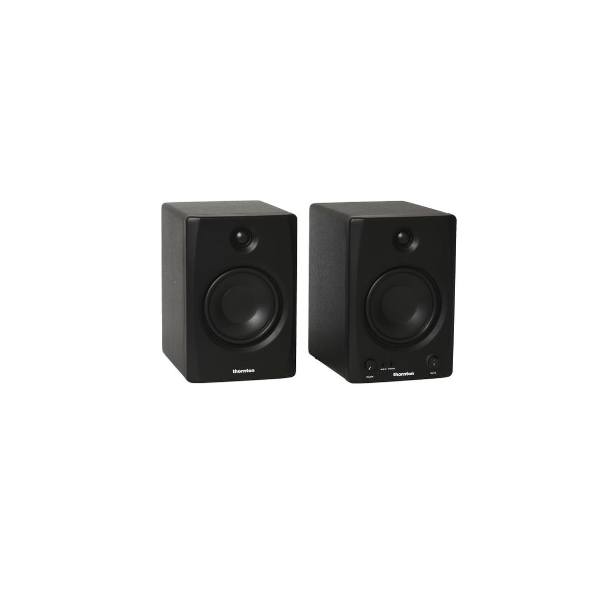 Monitor da studio attivi Thornton Pure 50 (coppia) - 60 W Classe D, ingressi bilanciati/sbilanciati, uscita cuffie, accordatura acustica e BT