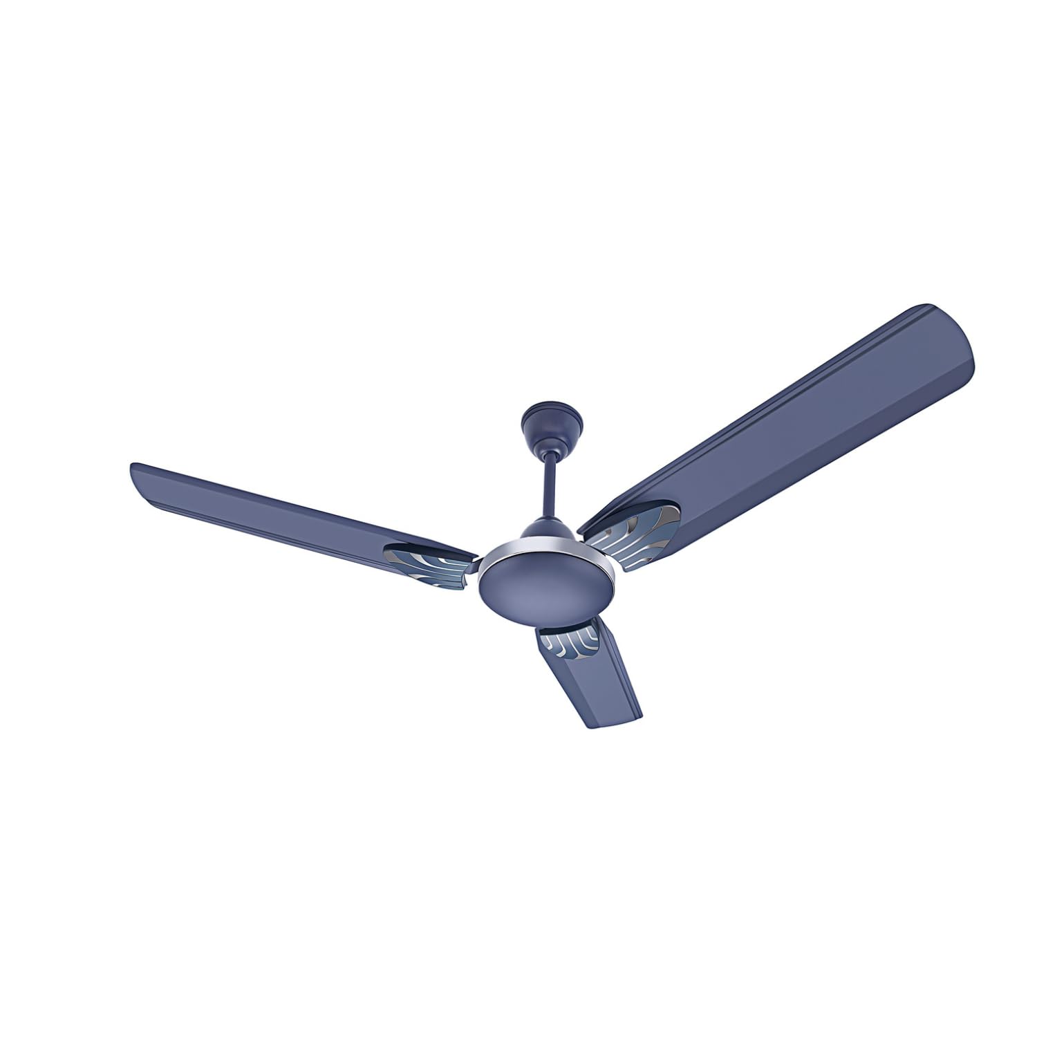 SUMMERCOOL Brezeer 1200mm/48 inch High Speed Anti-Dust Ceiling Fan | BEE Star Rated Ceiling Fan For Home | Aluminium Winding With 400 RPM | Suitable for Home/Small Room/Kitchen/Bedroom | Silver Blue