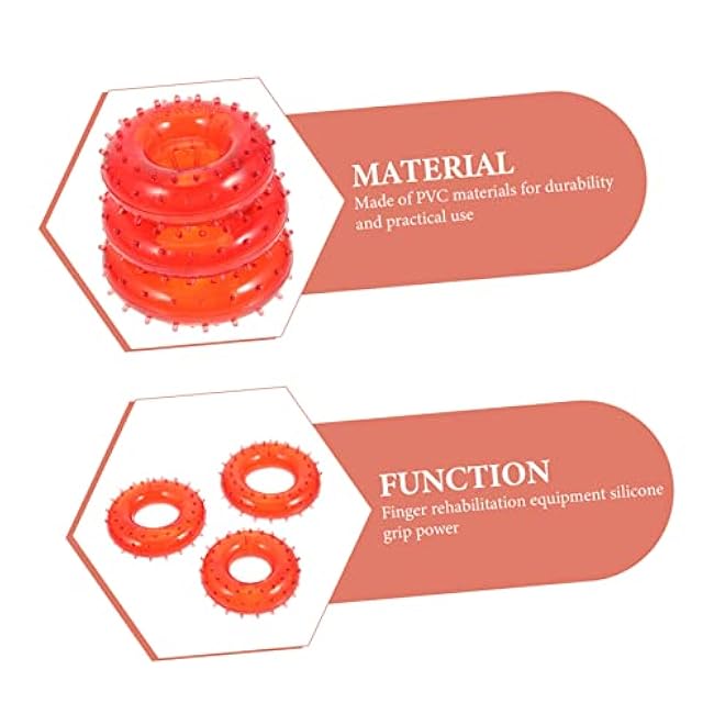 Kisangel 3pcs Hand Grip Strengthening Finger Exercisers for Home Gym Resistance for Relief Muscle Training Portable Hand Exercise Tools for All Ages
