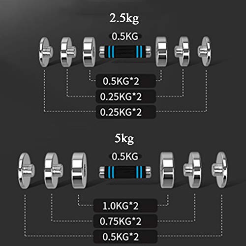Dumbbells Verstelbare Halter Multifunctionele Halter Gewichten Dumbbells Fitnessapparatuur Voor Mannen En Vrouwen Home… - Afbeelding 5